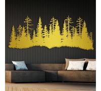 Art décoratif en métal pin pour salon, chambre et jardin, esprit classique | Cette création en métal reprend le motif pin dans un esprit moderne, avec des contours précis pour chambre, jardin et entrée.