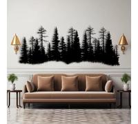 Art décoratif en métal pin pour salon, chambre et jardin, esprit classique | Cette création en métal reprend le motif pin dans un esprit moderne, avec des contours précis pour chambre, jardin et entrée.