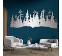 Art décoratif en métal pin pour salon, chambre et jardin, esprit classique | Cette création en métal reprend le motif pin dans un esprit moderne, avec des contours précis pour chambre, jardin et entrée.