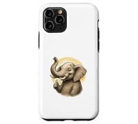Art d'éléphant Happy Thumbs Up Coque pour iPhone 11 Pro