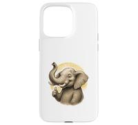 Art d'éléphant Happy Thumbs Up Coque pour iPhone 15 Pro Max
