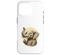 Art d'éléphant Happy Thumbs Up Coque pour iPhone 16 Pro