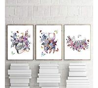 Art Dentaire Impression Implant Dentaire Oeuvre Murale Dentiste Cadeau Affiche Médecine Hygiéniste Toile Peinture Moderne Clinique Décoration Murale 12"X16"X3Pcs 12"X16"X3Pcs