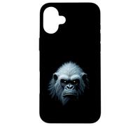 Art des légendes de la Montagne avec Visage de yéti et de créature enneigée Coque pour iPhone 16 Plus