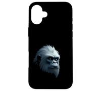 Art des légendes de la Montagne avec Visage de yéti et de créature enneigée Coque pour iPhone 16 Plus