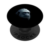 Art des légendes de la Montagne avec Visage de yéti et de créature enneigée PopSockets PopGrip Adhésif