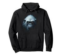 Art des légendes de la Montagne avec Visage de yéti et de créature enneigée Sweat à Capuche