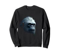 Art des légendes de la Montagne avec Visage de yéti et de créature enneigée Sweatshirt