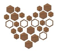 Art Des Murs En Bois D'abeille | Décorations Hexagonales En Bois Antidérapant | Décoration Murale En Bois Hexagonal | Décoration Murale Hexagonale En Bois D'abeille Pour La Maison, Le