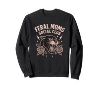 Art des Roses panthères du Feral Moms Social Club Sweatshirt