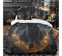 Art des versets bibliques Housse de Couette Imprimé en 3D Douce Confortable Design inspirant chrétien Parure de Lit Microfibre Fermeture Éclair Résistante for Adultes Enfants King（220x240cm）