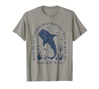 Art des versets de la Bible sur l'océan, Isaïe 43, 2, Requin baleine T-Shirt