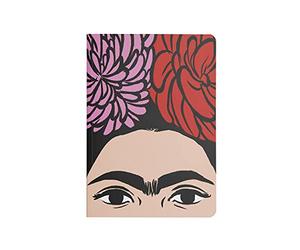 art&design24 Cahier A5 I'm Frida avec visage Frida Kahlo, dimensions 15 x 21 cm, carnet de pages 100 feuilles pointillées, feuilles de papier écologique, fabriqué en Italie