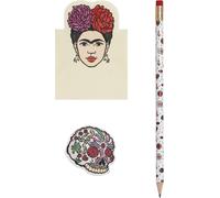 Art&design24 Kit De Papeterie I'm Frida, Papeterie Avec Crayon, Gomme, Feuilles Autocollantes, Idéal Comme Kit De Bureau Ou Kit D'école[Z1016]