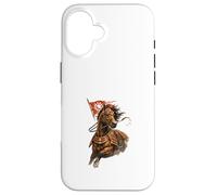 Art d'esprit de Combat de Cheval de Guerre Coque pour iPhone 16