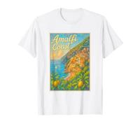 Art d'été Italien coloré de la côte amalfitaine T-Shirt