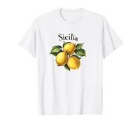 Art d'été sicilien Vintage Citron sicilien T-Shirt