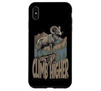 Art d'extérieur Vintage en Pleine Nature en Forme de Mouflon d'Amérique Coque pour iPhone XS Max