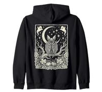 Art d'halloween avec Une Chauve-Souris et Lune Croissante Sweat à Capuche