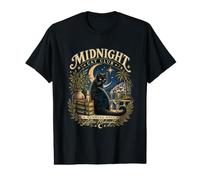 Art d'halloween en Forme de Chat Noir réservé aux Membres du Midnight Club T-Shirt Graphique avec Valeur