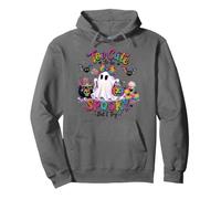 Art d'halloween en Forme de léopard fantôme Arc-en-Ciel trop Mignon pour être Effrayant Sweat à Capuche