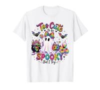 Art d'halloween en Forme de léopard fantôme Arc-en-Ciel trop Mignon pour être Effrayant T-Shirt