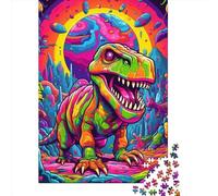 Art Dinosaur Puzzle 1000 Pièces Educa Jouet en Bois Divertissement Créatif De l'art De La Décoration Jeu Éducatif Challenge Toy pour Adultes Et Enfants À Partir De 12 Ans 1000pcs (75x50cm)