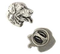 Art-Dog Épingle en Argent en Forme de Chien - Broche en Plaqué Argent - Accessoires Elégants pour Femmes et Hommes - Rottweiler II - 1,9x2x4cm