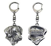 Art-Dog Porte-clés Chien Mignon - Collection Exclusive Porte-clés Mignon Rhodesian Ridgeback - Porte-clés Plaqué Argent Mignon avec Serrure de 2,5 cm - 5,1x3,9x9,5cm