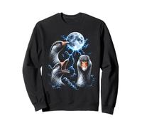 Art drôle pour Les Amoureux des oies, Oiseaux dramatiques, Lune orageuse Sweatshirt