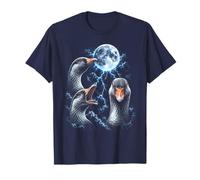 Art drôle pour Les Amoureux des oies, Oiseaux dramatiques, Lune orageuse T-Shirt