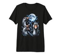 Art drôle pour Les Amoureux des oies, Oiseaux dramatiques, Lune orageuse T-Shirt Haut de Gamme