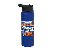 Art du basket-ball pour maman, fille, fils, épouse, mère basket-ball Stainless Steel Insulated Water Bottle