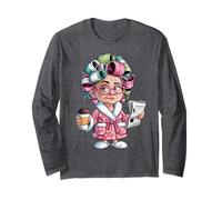 Art du café du Matin Amusant pour Femme Qui Travaille Dur Manche Longue