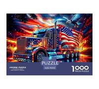 Art du Camion américain Papier De Haute Qualité Jeu D’intérieur Idéal, Beau Cadeau pour La Famille, Les Amis Et Les Collègues 70x50cm/1000pcs