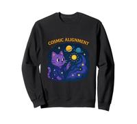 Art du Chat Mystique d'alignement Cosmique Sweatshirt