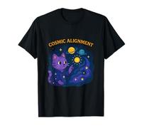 Art du Chat Mystique d'alignement Cosmique T-Shirt