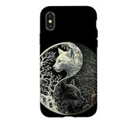 Art du Chat Yin Yang Coque pour iPhone X/XS