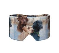 Art du chiot Labrador Retriever,Masque pour les yeux bloquant la lumière Cache-yeux et cache-oreilles pour le sommeil
