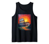 Art du Colisée de Rome dans Le Style Audacieux de Van Gogh Coucher de Soleil Débardeur