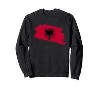 Art du Coup de Pinceau du Drapeau albanais Sweatshirt
