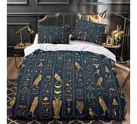 Art du crâne américain Parure de Lit 3D Effet Hypoallergique Super Douce Tatouage Grunge Housse de Couette Microfibre Fermeture Éclair Respirante Léger for Enfants Garçons Ado Super King（260x220cm）