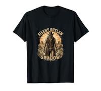 Art du désert de Silent Outlaw Shadow Western Cowboy T-Shirt