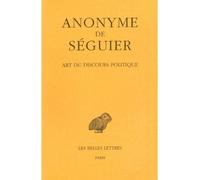 Art du discours politique - Anonyme De Seguier - Belles Lettres - broché - Essai