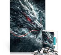 Art du Dragon Asiatique Puzzle pour Adolescents 2000 pièces Jeu Stimulant et Jeu Familial Cadeaux du Père Noël Secret 70x100cm