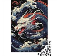 Art du Dragon Japonais 1000 Pièce Carton Robuste Puzzle Premium Amants De Famille Entraînement du Cerveau Décoration Murale Pack De Valeur 70x50cm/1000pcs
