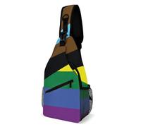 Art Du Drapeau Arc-En-Ciel De La Fierté Lgbtq Unisexe Sling Bag Petit Sac De Poitrine Antivol Sac À Bandoulière Pour Voyage Business Extérieur