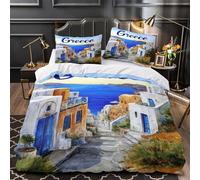 Art du Graffiti Parure de Lit Microfibre Hypoallergique 3D Imprimée Super Douce Style de Rue Urbain_2 Housse de Couette Fermeture Éclair Respirante Résistante for Adulte Super King（260x220cm）