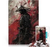 Art du Guerrier samouraï Puzzle 1000 pièces pour Adultes Staycation Tuer Le Temps Décoration d'intérieur et Cadeaux Uniques 38x26cm