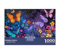 Art du Jardin des Papillons_1 Carton De Haute Qualité Bords Lisses, Excellente Activité D’intérieur pour Le Jeu Seul Et Les Liens Familiaux 38x26cm/1000pcs